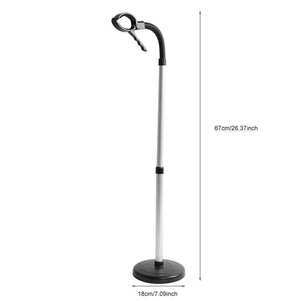 Ejoyous Porta Asciugacapelli, Piantana Porta Phon in Acciaio Inox, Regolabile in Altezza Supporto per Styling dei Capelli per Le Donne e Gli Animali Domestici 40 x 19 x 6 cm