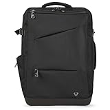 True Religion Travel Backpack for Men and Women - Carry On Flight Approved Luggage Bag, 16" Laptop Compartment, Clothes Storage, Tech Organizer, Traveling Business Weekender Daypack for Personal Items