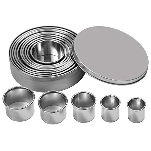 ZITFRI 14 Pezzi Coppapasta Rotondo Acciaio Inox...
