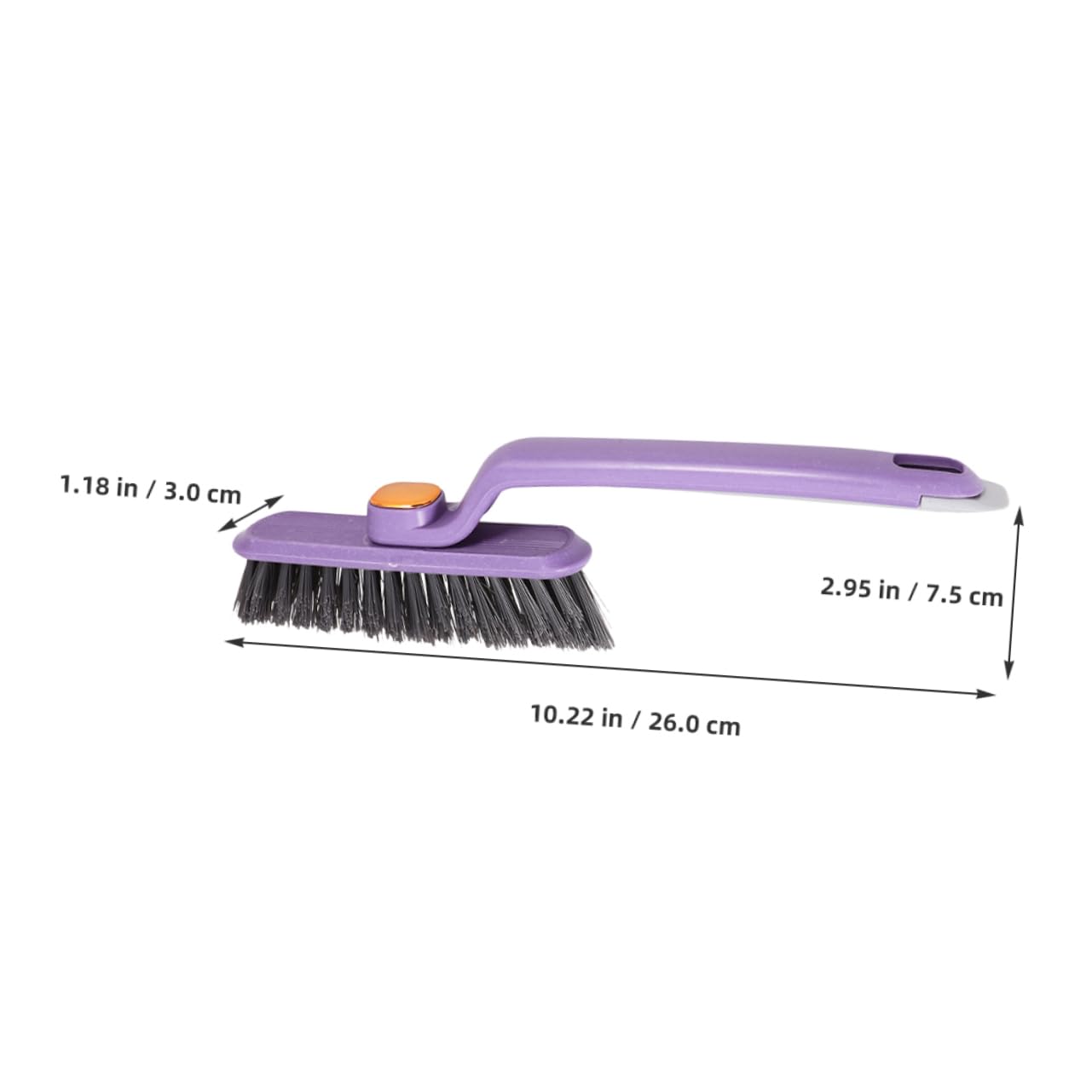SHERCHPRY 5 Series Cepillo De Limpieza Giratorio Cepillo De Limpieza De Grietas Limpiar Polvo Herramientas De Limpieza De Rieles De Ventanas Cepillo para Fregar Páginas Púrpura 2 Piezas X 5