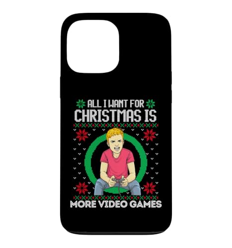 All I Want For Christmas Is More �r�f�I�Q�[�� �j�̎q ���̎q �Q�[�}�[ �X�}�z�P�[�X iPhone 13 Pro Max �p
