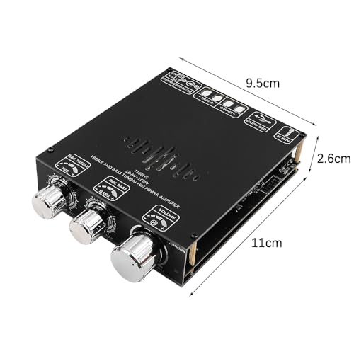 Module d'amplificateur de puissance audio 2.0 canaux DollaTek avec contrôle basse - 7