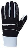Chiba Cross Windstopper Guantes, Hombre, Negro/Blanco, XS