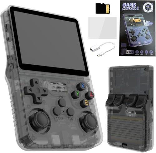 Hihting R36S Retro Handheld Game Console, Retro Games Console, 3.5 Inch IPS Screen 640 X 480 HD Pixels Retro Handheld Gaming Console, XXGB TF Card 20,000 Retro Games, Multiple Emulators Supported