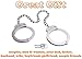 UZI 16-Inch Twist Chain Double Lock Leg Irons - Police Grade Stainless Steel Leg Shackles for Police, Military, Law Enforcement - Great for Fun, Play, Games, Parties & More–UZI-HC-Leg, Silver