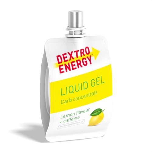 DEXTRO-ENERGY-LIQUID-GEL-LEMON-CAFFEINE-12x60ml-12er-Pack-Energy-Gel-aus-schnell-verfuegbaren-Kohlenhydraten-Traubenzucker-Gel-Koffein-Booster-Energy-Riegel-Alternative-fuer-Ausdauersport