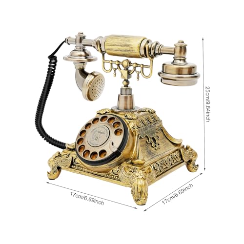 Teléfono Vintage con Disco Rotatorio y Cable miniatura 6