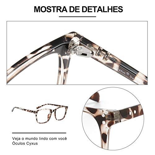 Cyxus Óculos de Computador óculos Luz Azul Feminino/Homens Anti Reflexo Anti UV Melhora o Sono Aptos