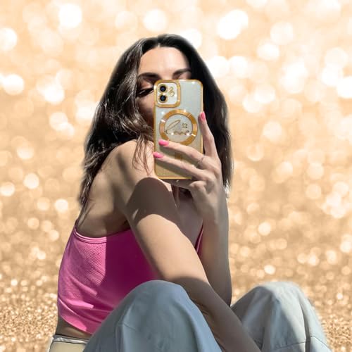 Image of ZIYE Magnetic Case Designed for iPhone 11 Glitter Case-Gold