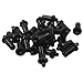 Unlorspy 25Pcs Spring Loaded Shutter Repair Pins, Plantation Shutter Replacement Pins Windows Tools, Movable Blade Repair Parts for Home Improvement/DIY Enthusiasts(Black)