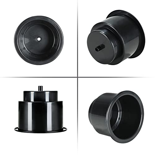 Portavasos empotrable negro plástico pack x4 miniatura 5