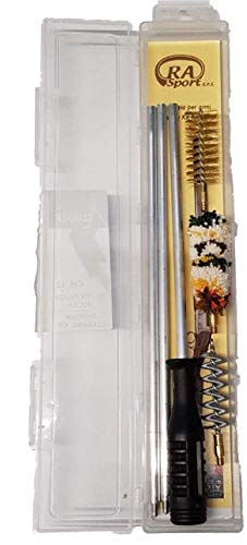 Ra sport Kit Pulizia Armi Fucile Caccia Calibro 12 Bacchetta Robusta Lunga con Custodia