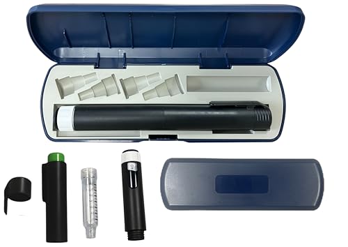 Premium Reusable Pen Injector with Protection Case – Research Peptide Pen with Safety Precise Push Mechanism, 0-80 Unit - MediNorsk.com