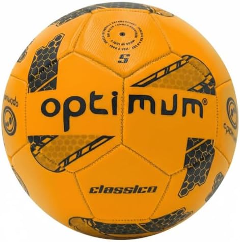 Optimum Sport Classico Football for Indoor/Outdoor Training & Matches, Durable Valve for Consistent Flight, Precision Control & Lasting Air Retention