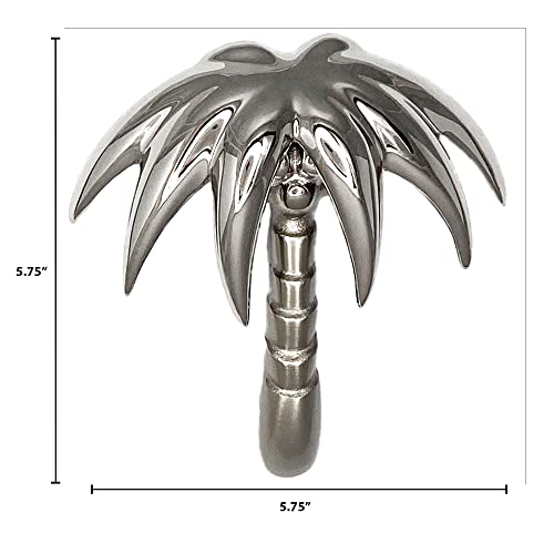 Palm Tree Door Knocker - Nickel (Premium Size) #TOP2
