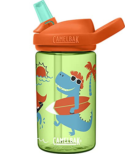 CamelBak eddy+ Garrafa de água infantil de 414 ml com Tritan Renew – Parte superior de palha, à prov