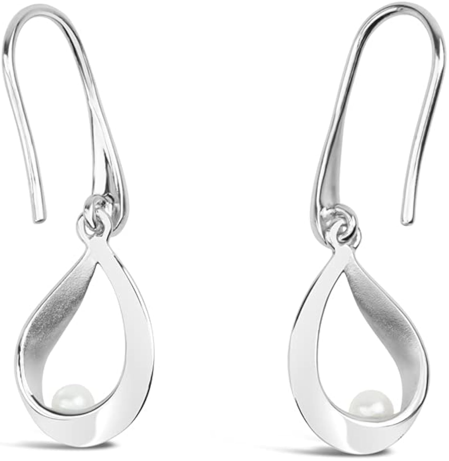 DUR Schmuck Women's Set, Pearl Drop Earrings - Image 3