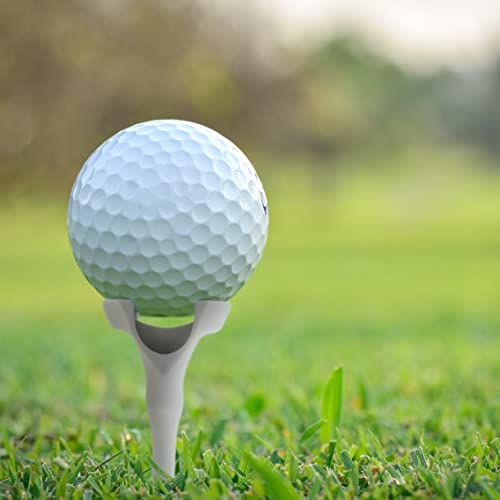 Senior Golf Tees Designed For Shaky Hands And Golfers With Multiple Sclerosis, Overactive Thyroid, Are Over 65, Beginners, Or Have Unsteady, Trembling Hands; Easy To Put Ball On; 5 Pack #TOP2