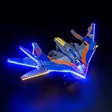 LocoLee LED Light Kit for Lego 76286 Guardians of The Galaxy: The Milano (No Models Only Light) Creative Lighting Set Accessories Compatible with Lego 76286 Set (Standard Version)