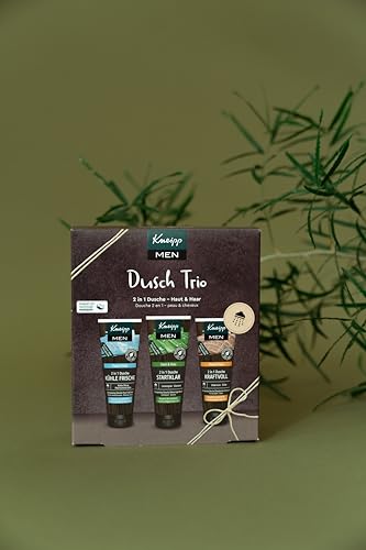 Kneipp Men Geschenkset Dusch Trio - ausgewählte 2 in 1 Duschen Bestseller: Sport, Startklar und Kraftvoll - ideales Geschenk für den gepflegten Mann – 3x75ml