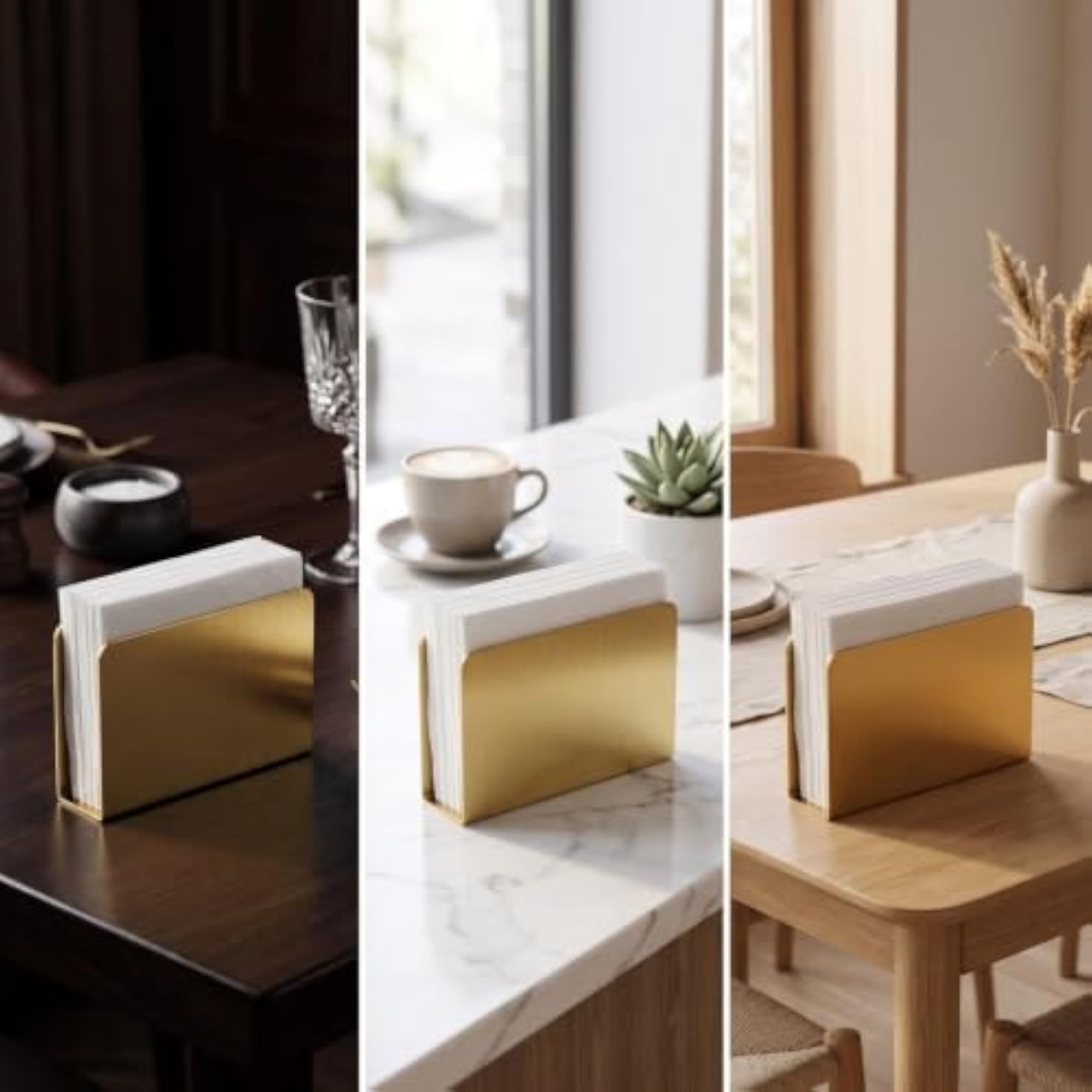 Minimalist Tabletop Napkin Holder, Compact Design