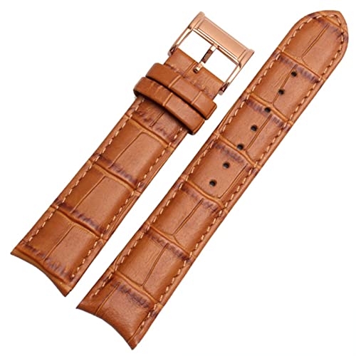 Bracelet montre cuir 20 mm extrémité courbe pour remplacer un bracelet usé