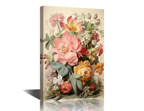 Œuvre d'art encadrée en bois TISHIRON haut de gamme décoration murale fleurs salon