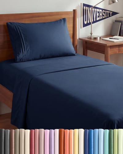 Twin XL Size 3 Piece Sheet Set - Comfy Breathable & Cooling...