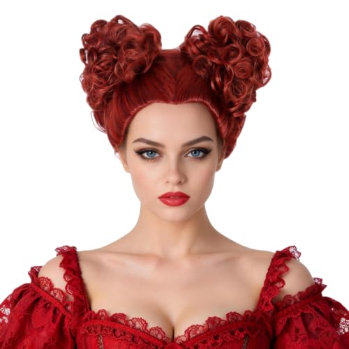 Topcosplay Women's Wig Red Brown Short Cosplay Wig Halloween Costume Party Wigs