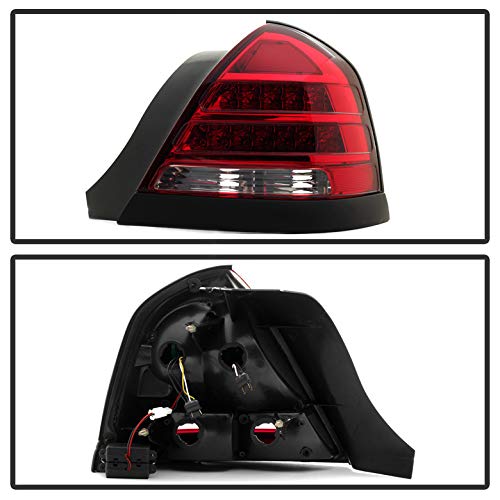Euro LED Style Tail Light for Ford Crown Victoria 98-11 - Red Clear :  Automotive - Amazon.com