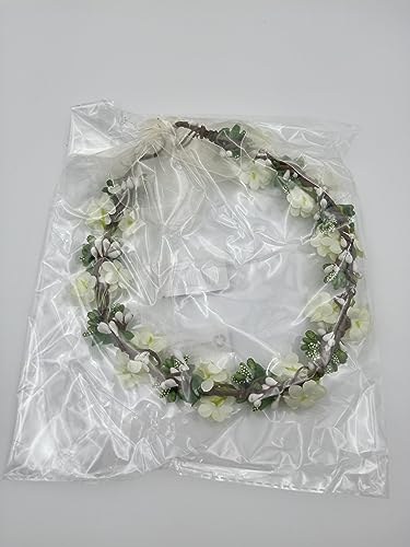 Brandless Fascia per Capelli con Corona di Flori