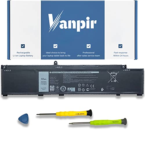 VANPIR MV07R Laptop Battery Replacement for Dell G3 15 3500 3590 G5 5500 5505 SE Series Notebook 0JJRRD 266J9 15.2V 68Wh 4250mAh