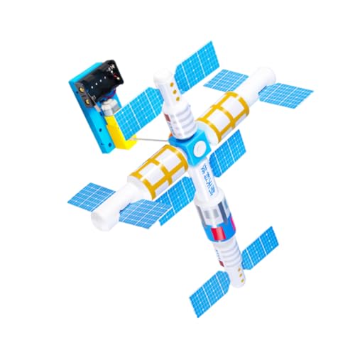ledmomo 科学実験と教育対応 向け宇宙ステーション模型 手作りスペースシャトル 衛星モデル 多機能学習 小学生理科実験教材