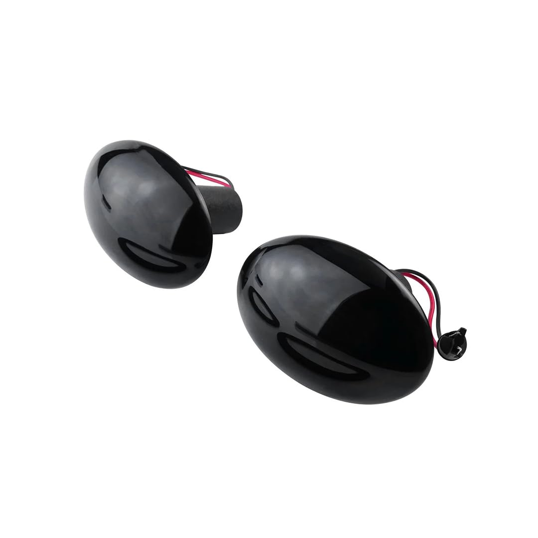 Rufutle Side Marker Lights for Mini R55 R56 R57 R58, 2pcs Dynamic Side Repeater Indicator Light Black Lens
