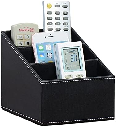 リモコンラック 多機能収納ボックスおしゃれ 卓上多機能収納 文房具整理 化粧品収納 内側ブラック 収納ボックス 人気ショップが最安値挑戦 分格