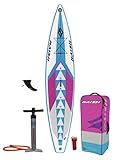 Hoher Druck - überragende Steifigkeit. Allround-Design - Toll für Spaß und Touren neben dem Rennsport. Flosse ohne Werkzeug. Leine. Paddel. Länge - 381 cm. Breite - 30 