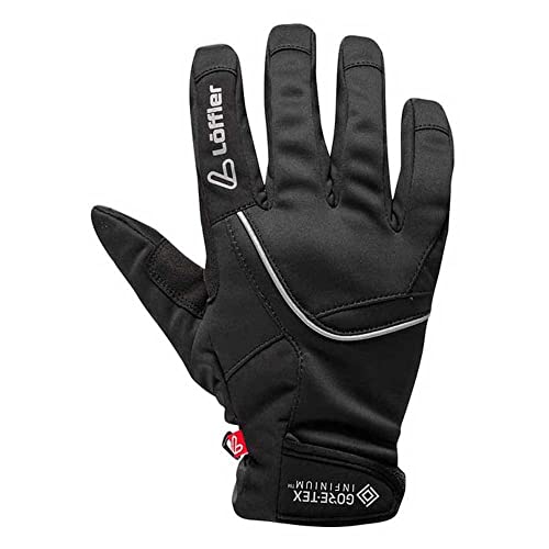 Guantes cálidos de ciclismo y running Löffler Tour Gloves WS negros