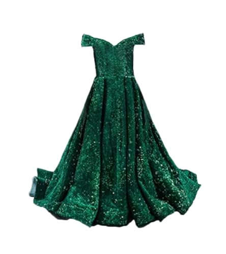 Girls Princess Dresses Pageant Gown Sparkly Masquerade Costumes Formal Ball4