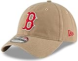 New Era MLB Core Classic 9TWENTY Adjustable Hat Cap One Size Fits All (Boston Red Sox Khaki)