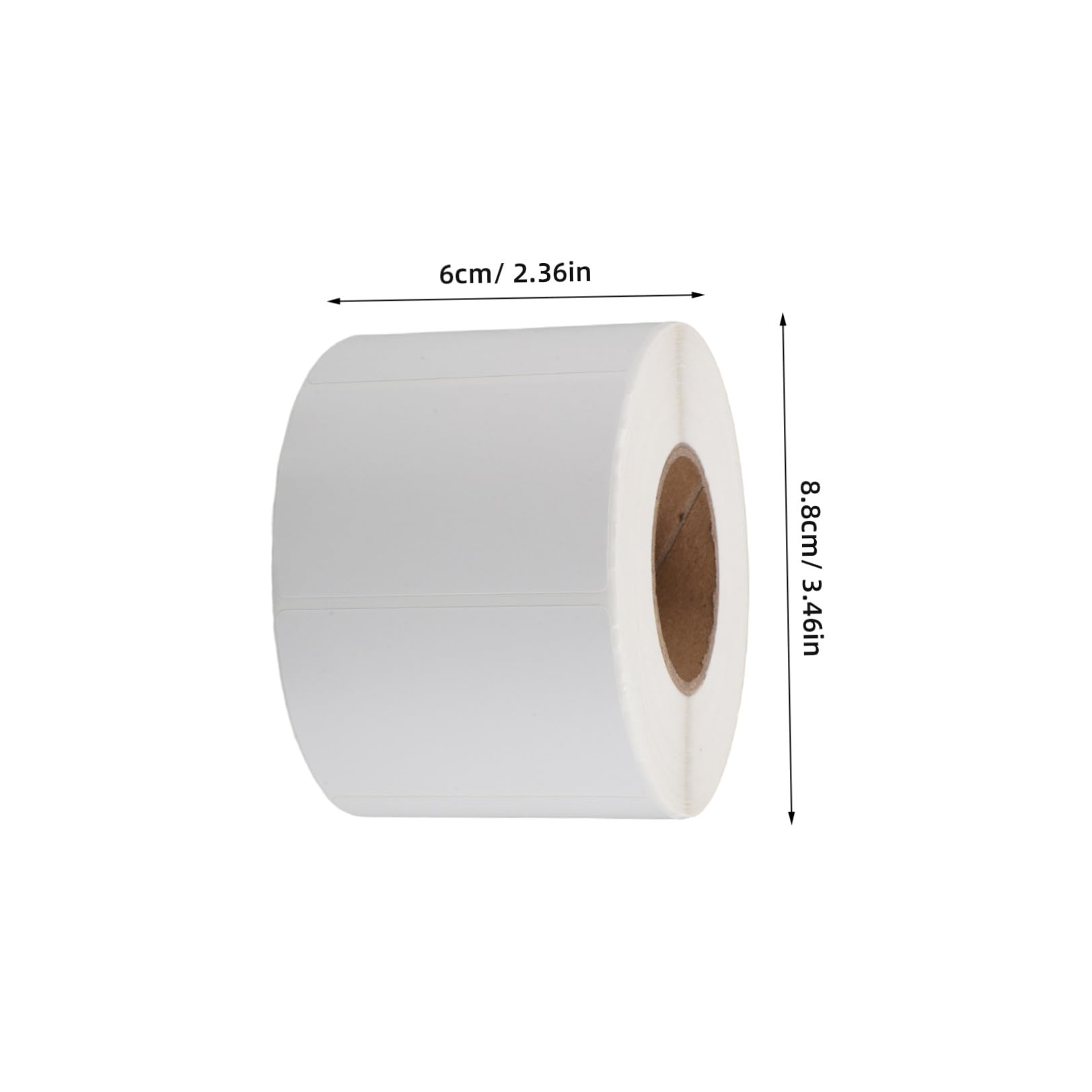 Hemobllo 5 Rotoli Etichette Termiche di Spedizione in Carta Bianca Resistente al Calore per Stampanti Termiche Dirette, Facili da Stampare, Formato Rettangolare per Etichette di Indirizzo