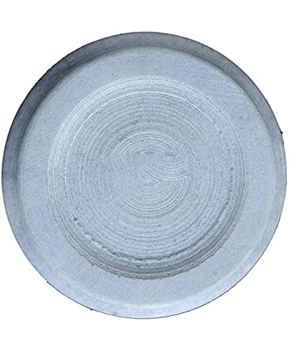 Image of Marble Roti Roller /Chakla /Rolling Pin Board /Roti Maker /Phulka Maker /Chapati Maker chakla /Marble Rolling Pin /Marble Belan for Kitchen. (Size:9INCH) (White..)