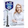 COSLUS Sonic Electric Toothbrush for Adults C40(DY-108Pro): 47000 VPM for Deep Cleaning with Travel Case - 5 Modes for Sensitive Teeth & Brace, Wireless Charging, 6 Brush Heads for Family, Black (1PC)