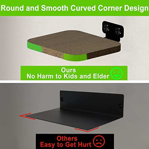 Speaker Wall Mount For Klipsch, Bose Speakers, Adjustable Wall Shelf For Smart Speaker Shelf, Wooden Floating Wall Shelves With Hardware Kit, Set Of 2 #TOP5