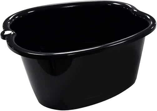 Large Foot Bath Tub Basin Bucket Soak Feet Pedicure Massage Black