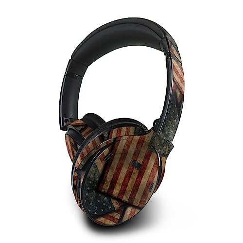Image of MightySkins Skin Compatible with Bose QuietComfort 45 Headphones Vintage American | Protective, Durable, and Unique Vinyl Decal wrap Cover | Easy to Apply | Made in The USA