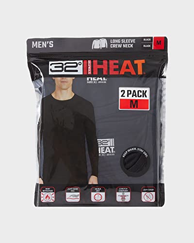 32 DEGREES Men's 2-Pack Performance Lightweight Thermal Baselayer Crewneck Top2
