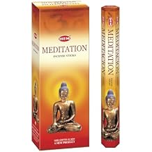 HEM Meditation Incense Sticks - Pack of 6 - 120 count - 301g
