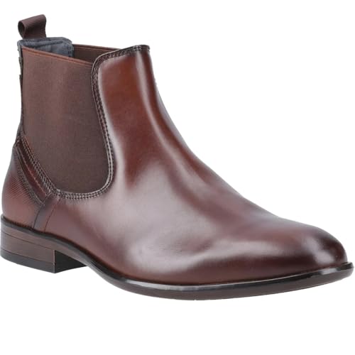 Pod Frank Leather/Textile Men's Cognac Boots