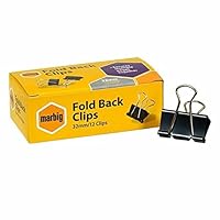 MARBIG 87060 Fold Back Clips 32mm Box 12