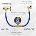 BFXM R134A Refrigerant Charge Hose, AC Recharge Hose with Gauge AC Refrigerant Charge Hose Kit with 1/2” Can Tap Dispensing Valve and R134A Quick Coupler for Car AC Air Conditioning Refrigerant
